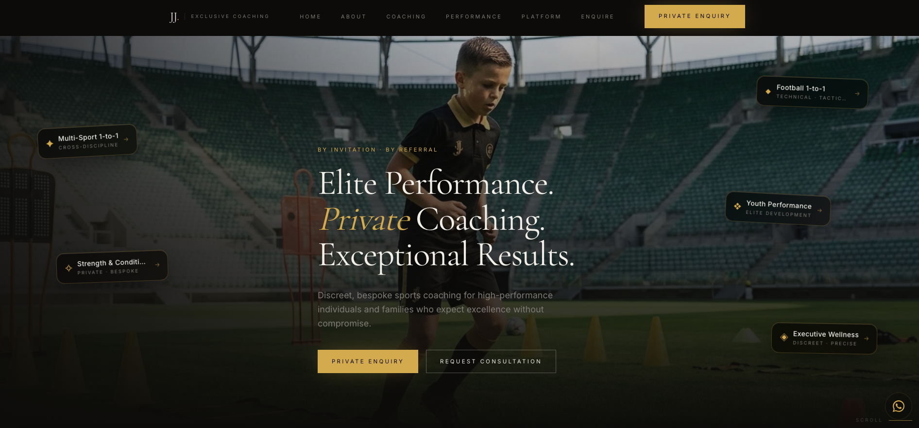 JJ. EXCLUSIVE website preview