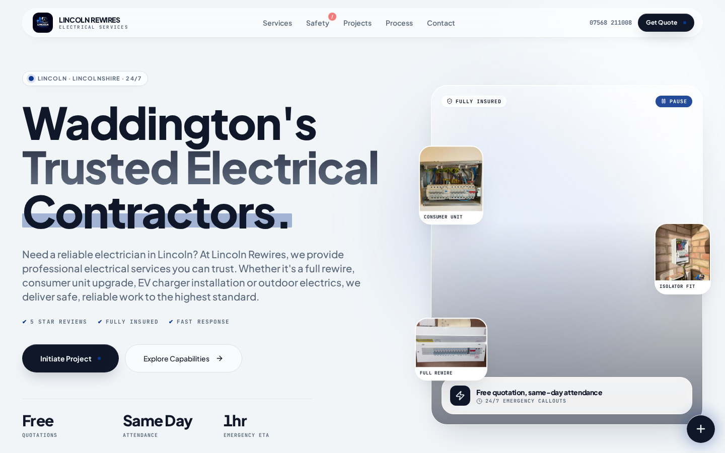 LINCOLN REWIRES website preview